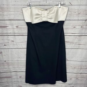 White House Black Market Bow Strapless Cocktail Dress Sz 12!